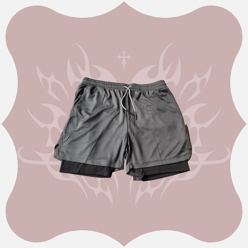 shortz de kompressão kom bolso interno